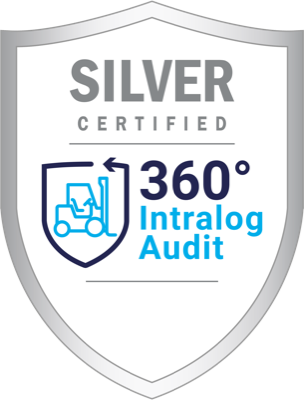 “Silver Certified” seal of the 360° Intralog Audit