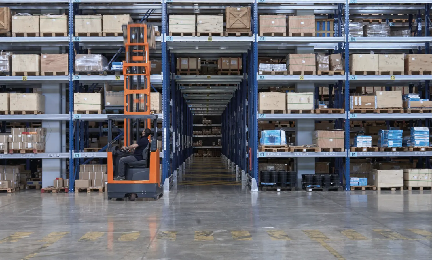 Storage entrances, new large warehouse